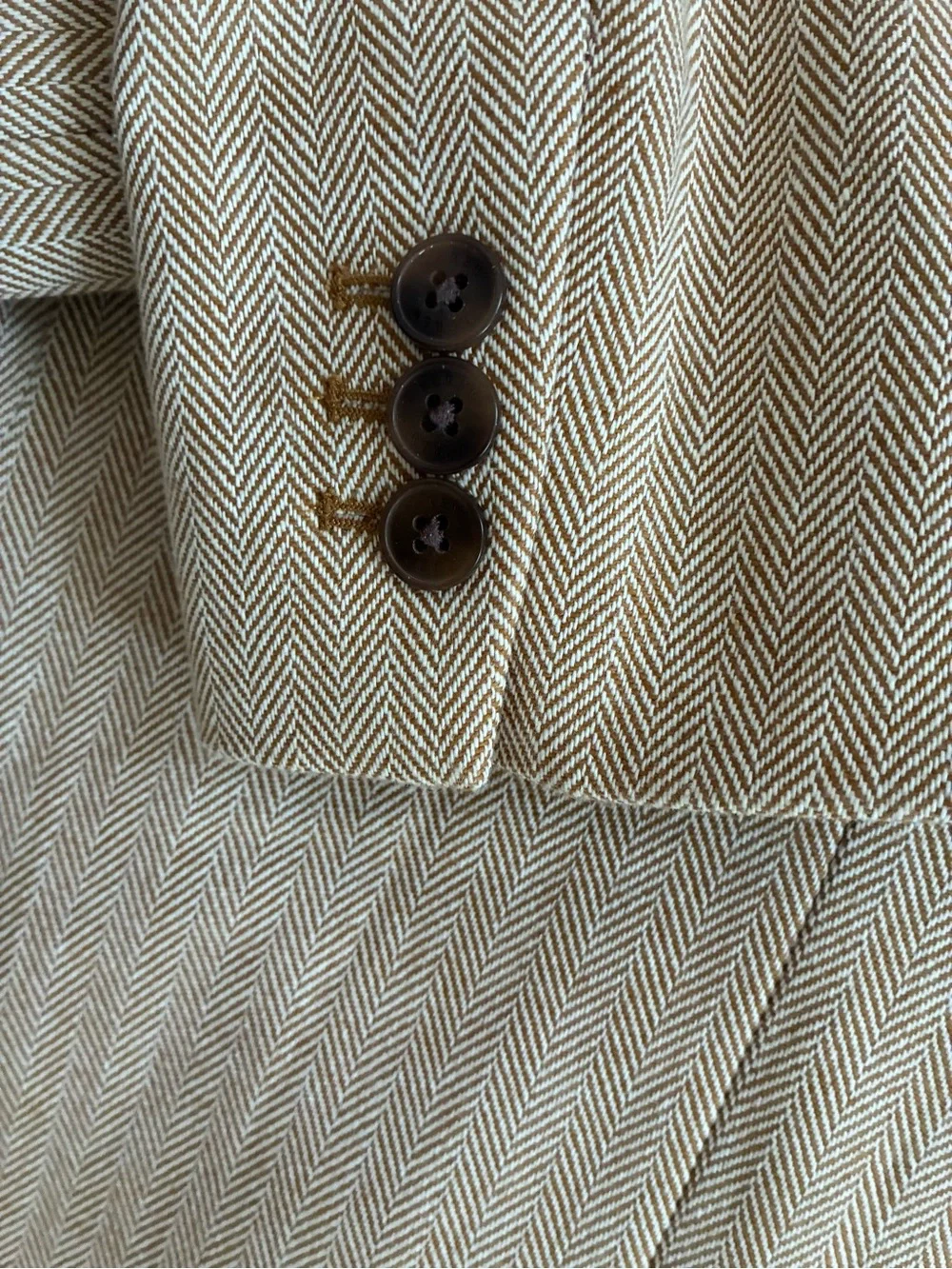 J. Crew Cotton Herringbone Blazer